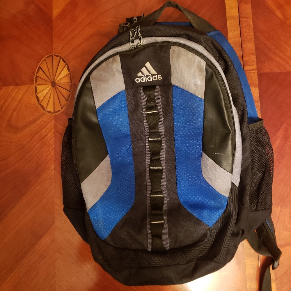 Blue Adidas Backpack Large